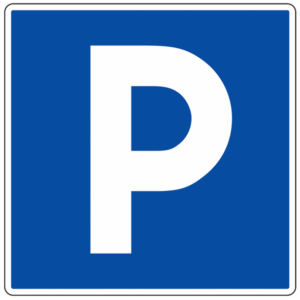 Logo de panneau de parking